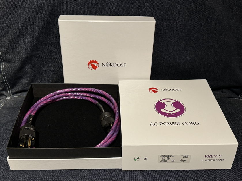 Nordost Frey 2 Power Cable 2M - Retail $2600 - 100% Genuine! No Fees/Free Shipping!