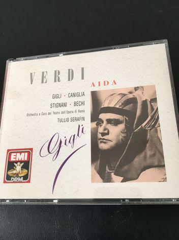Verdi Tullio Serafin EMI  Aida Gigli Caniglia Stignani ...