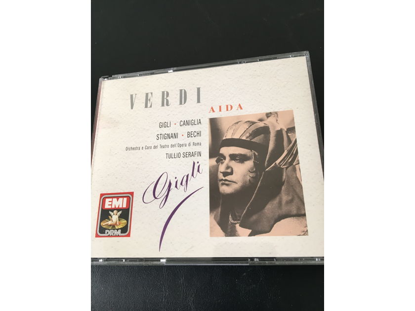 Verdi Tullio Serafin EMI  Aida Gigli Caniglia Stignani Bechi Cd set 1989