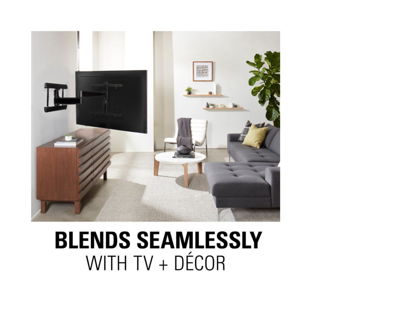 Sanus VLF728 Full Motion Wall Mount for 42" - 90" TVs - Up To 125 lbs (Black)