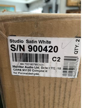 Brand New Monitor Audio Satin White New in  Factory Boxes