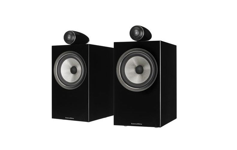 B W 705 S2 Bookshelf Speakers Gloss Black Pair New 24473