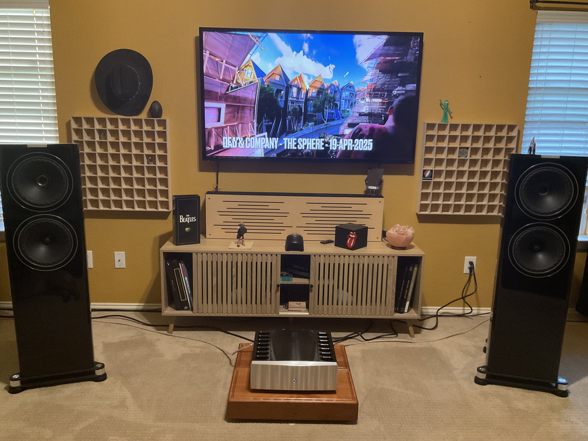 From the listening position 