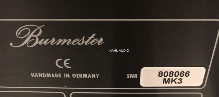 Burmester 911 mkIII poweramp. Next best thing after the...