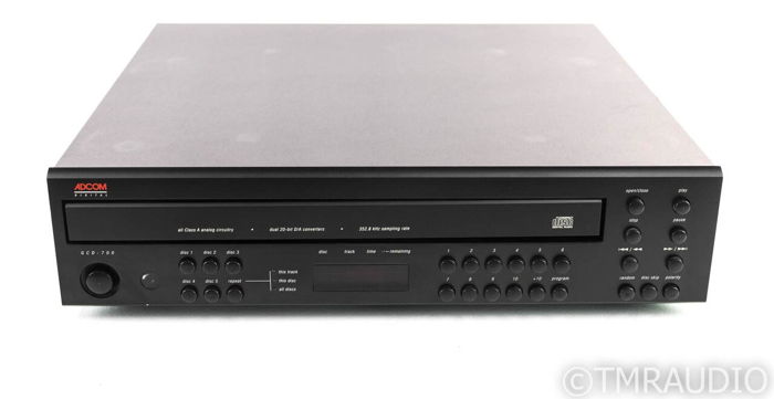 Adcom GCD-700 5 Disc CD Changer; GCD700; Remote (26172)