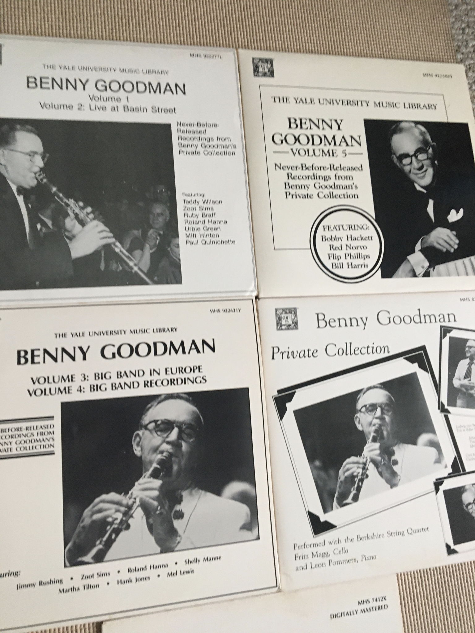 MHS Benny Goodman lot of 4 double Lp records  Plus 1 si... 5