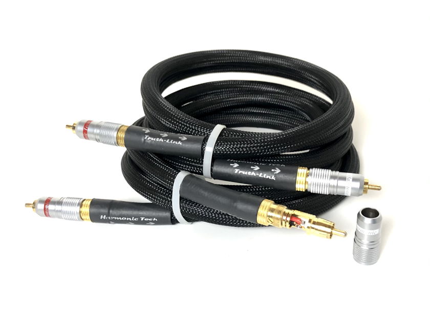 PAIR Harmonic Technology TRUTH LINK 1.5-Meter 1.5M Interconnect RCA Audio Cables Truthlink