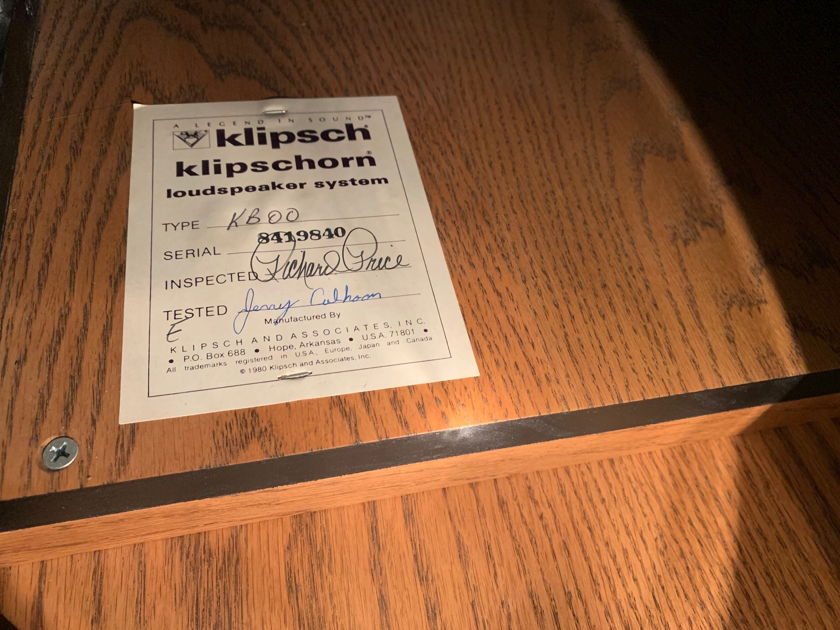 Klipsch Klipschorn KB00