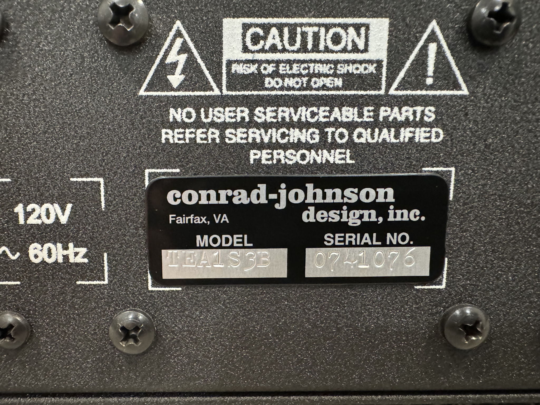 Conrad Johnson TEA-1 Series 3 b 7