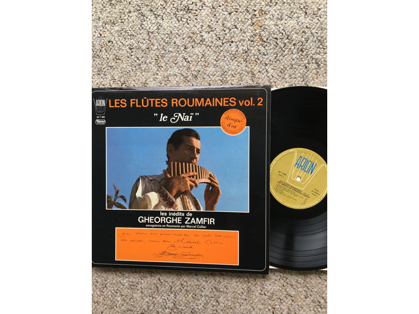Gheorghe Zamfir Lp record  Les flutes Roumaines vol 2 Le Nai Arion lbl