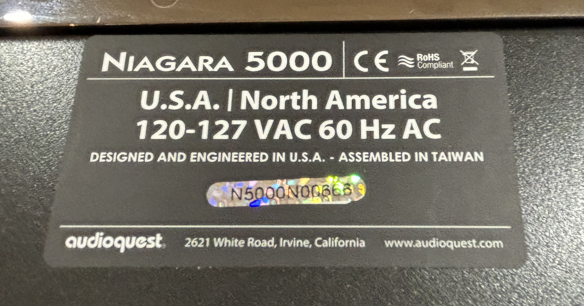 AudioQuest Niagara 5000 2