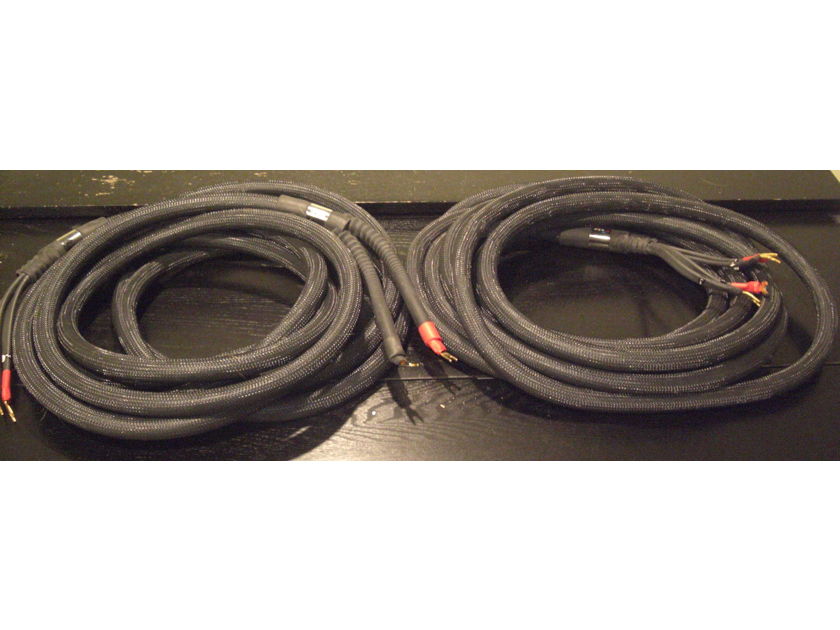 Monster Cable Sigma 2 Biwire Speaker Cables Super Long 25 Foot Pair W/Spades