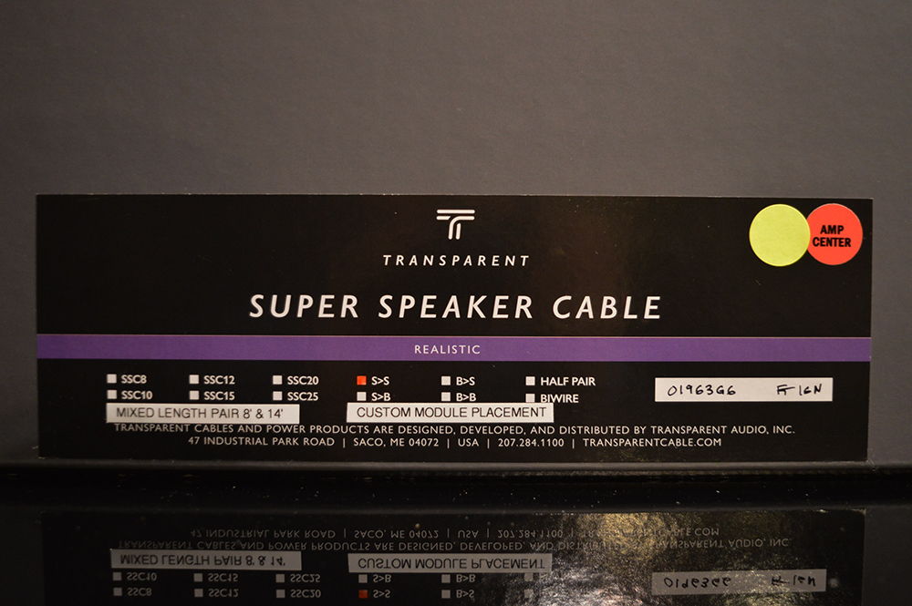 Transparent Audio Super Speaker Cables - Custom matched... 5