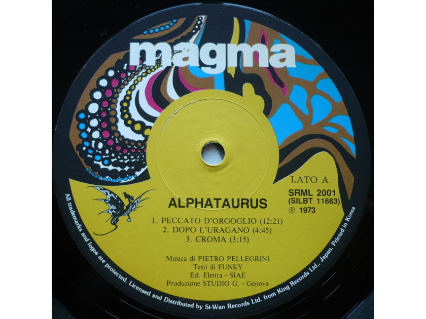 Alphataurus - Alphataurus (P) 1973 Magma. Si-Wan Records. Yeh Eum, 1992. South Korea.