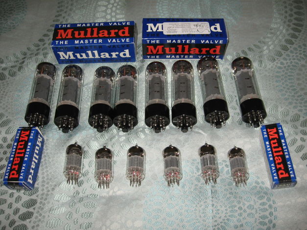 Mullard  VacuumTubes EL34 and 12au7