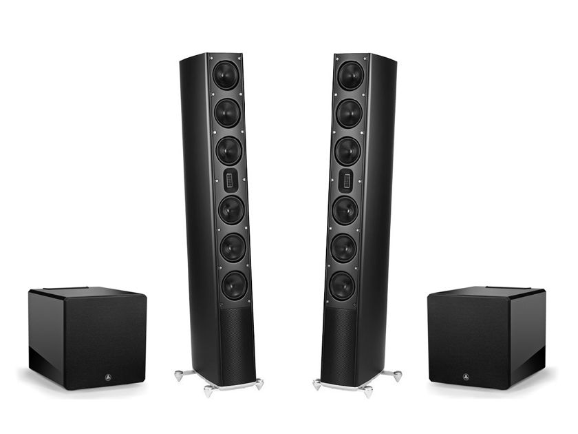 Scansonic MB-6B Ribbon Loudspeakers with two JL Audio E-112. Stunning system with stereo subs!