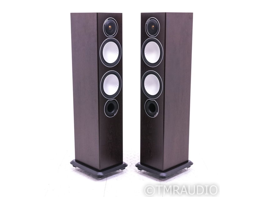 Monitor Audio Silver 6 Floorstanding Speakers; Walnut Pair (20233)