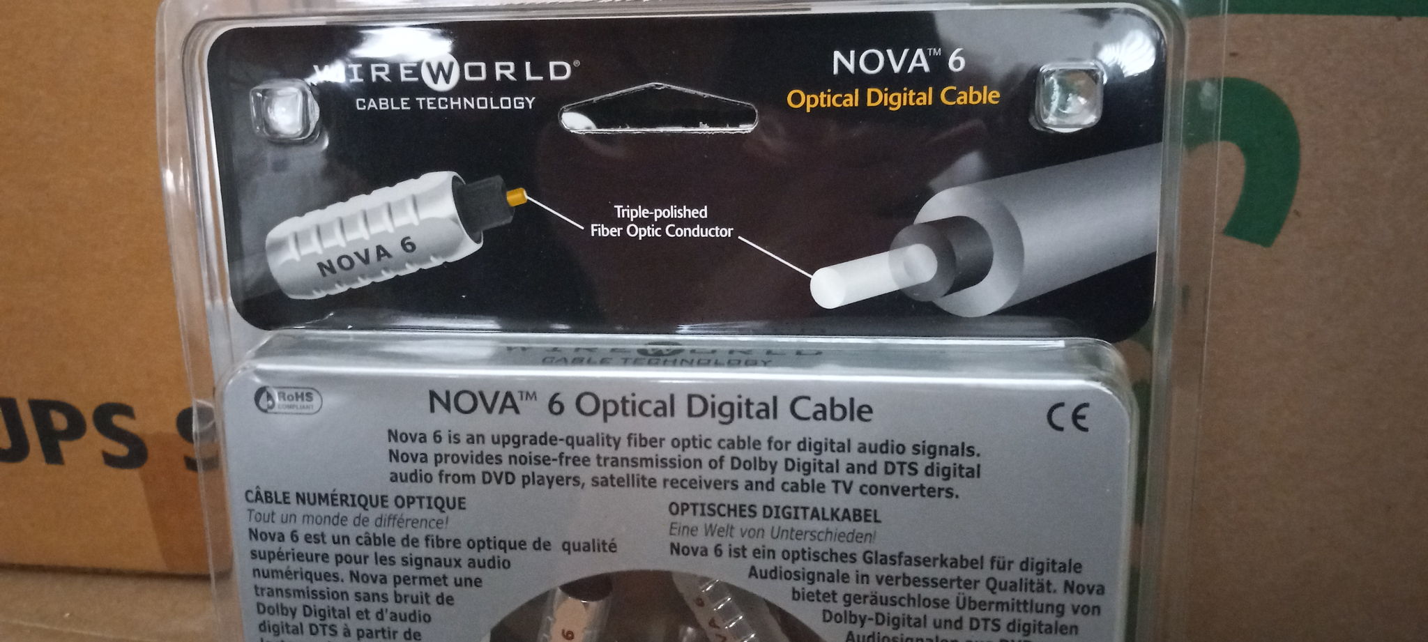 Wireworld Nova 6 Toslink Optical Digital Cable 1 meter 2