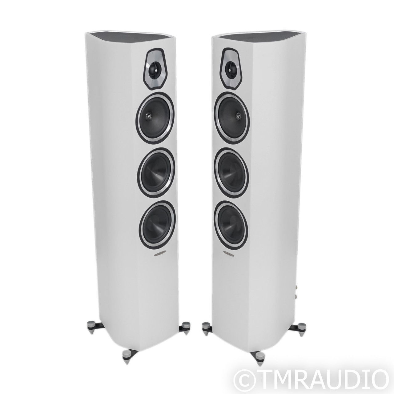 Sonus Faber Sonetto III Floorstanding Speakers; White P...