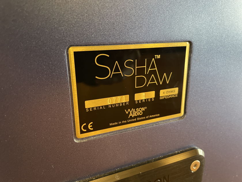 Wilson Audio Sasha DAW Speakers - Satin Cobalt Blue - Certified Authentic Pre-Owned