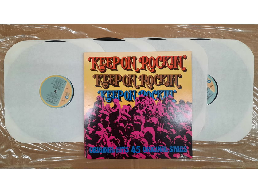 Various Rock Artists - Keep On Rockin' NM FOUR VINYL LP SET 1986 SRC Warner Special Products OP-4503