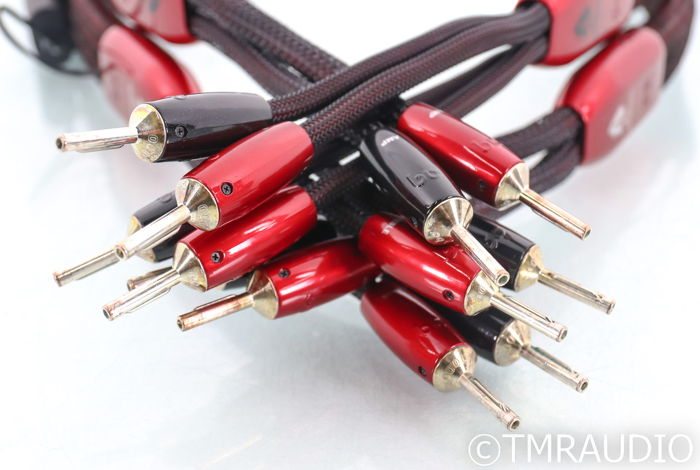 AudioQuest Redwood Bi-Wire Speaker Cables; 3ft Pair; 72...