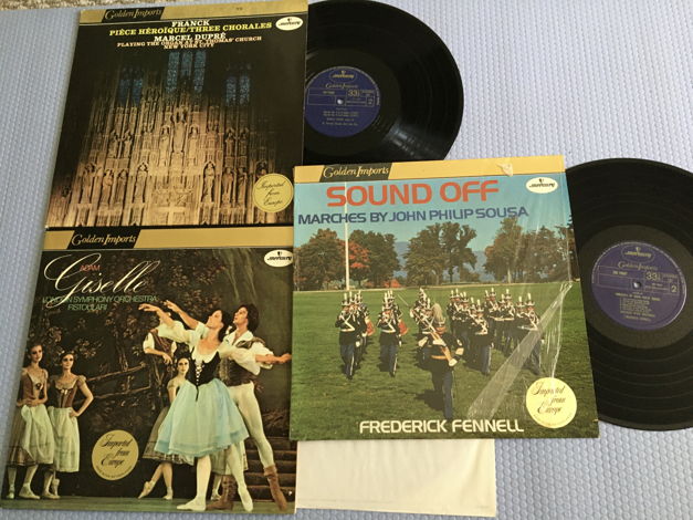 Mercury golden imports Lp Record lot of 3 Fennell Sousa...