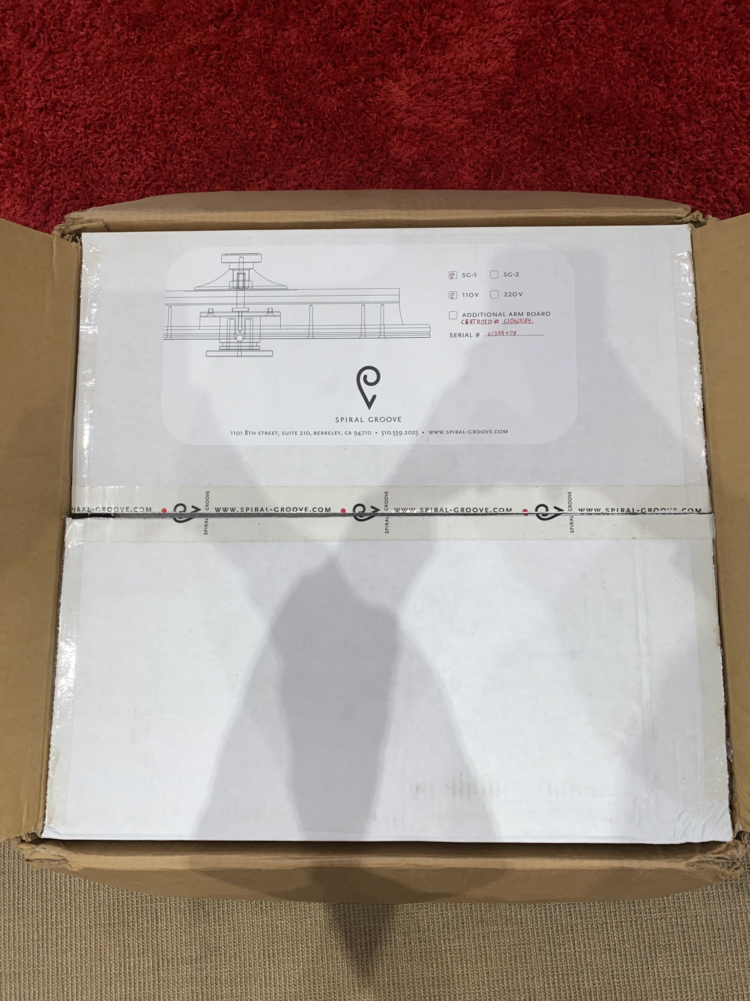 SPIRAL GROOVE SG-1.1 TURNTABLE WITH CENTROID TONEARM 11