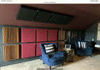 Rear Wall treatments by GIK Acoustics and Core Audio Designs Diffusers