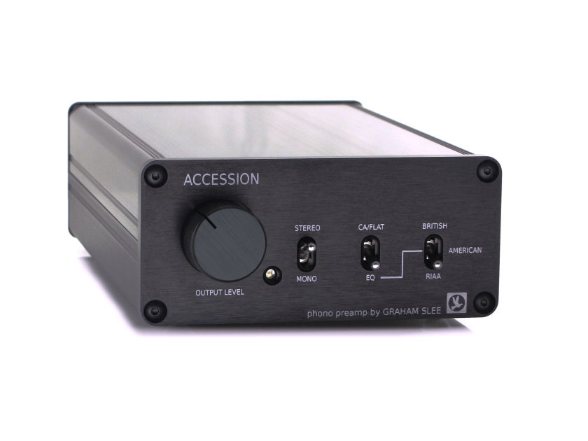 Graham Slee NEW Accession M/C Phono Preamp w/PSU1 - Black/Silver * Best of Line *