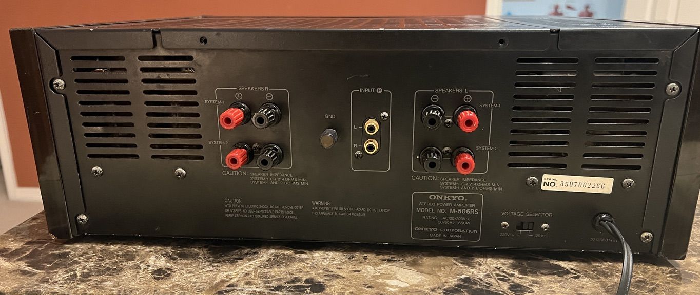 Vintage Onkyo M-506RS Stereo Amplifier (150 watts into 8Ω) 5