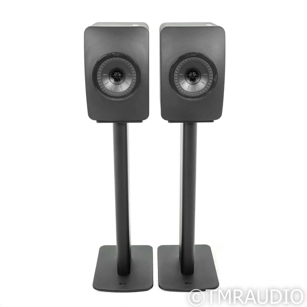 KEF LS50 Black Edition Bookshelf Speakers with Stands; ... 2