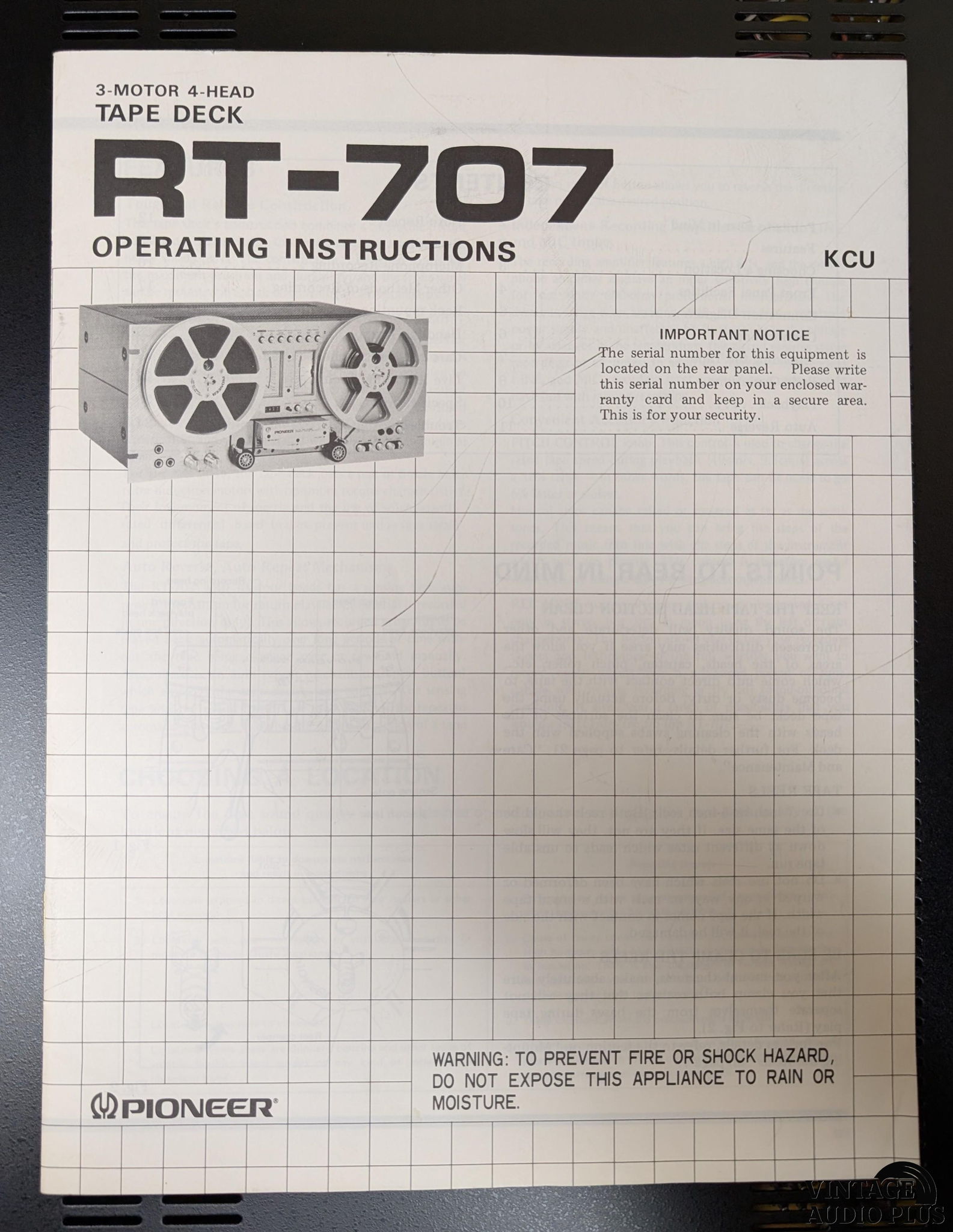 Pioneer RT-707 1/4” 2-Channel 4-Track Tape Recorder (19... 5