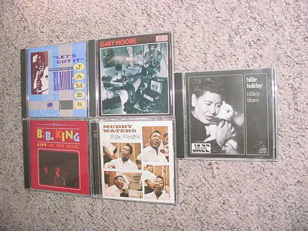 CD LOT OF 5 CD'S Gary Moore BB King Billie Holiday Mudd...