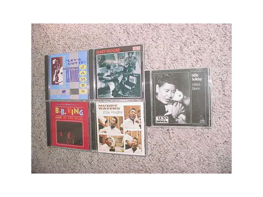CD LOT OF 5 CD'S Gary Moore BB King Billie Holiday Muddy Waters Elmore James