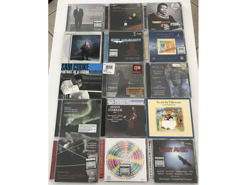 14 SACD's and 2 CD's