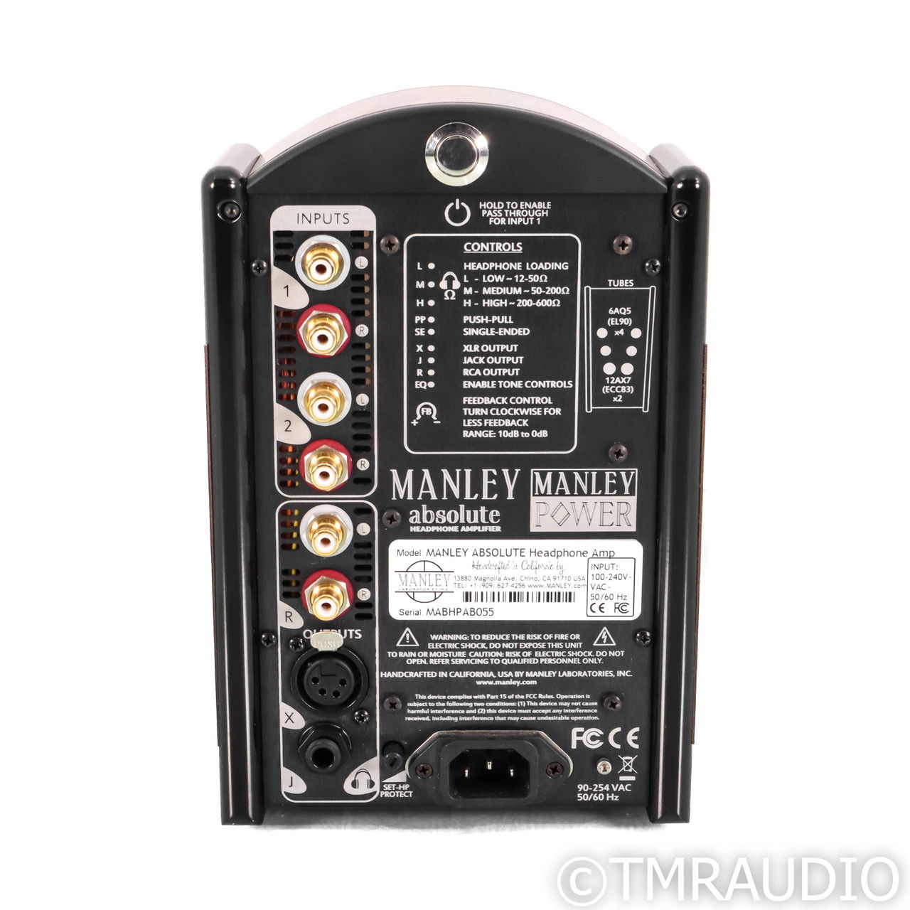 Manley Laboratories Absolute Tube Headphone Amplifier (... 5