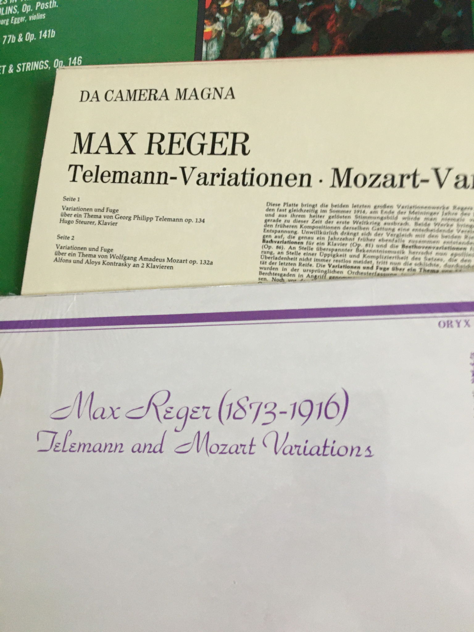 Max Reger complete chamber music and more Lot of 2 Lp b... 5