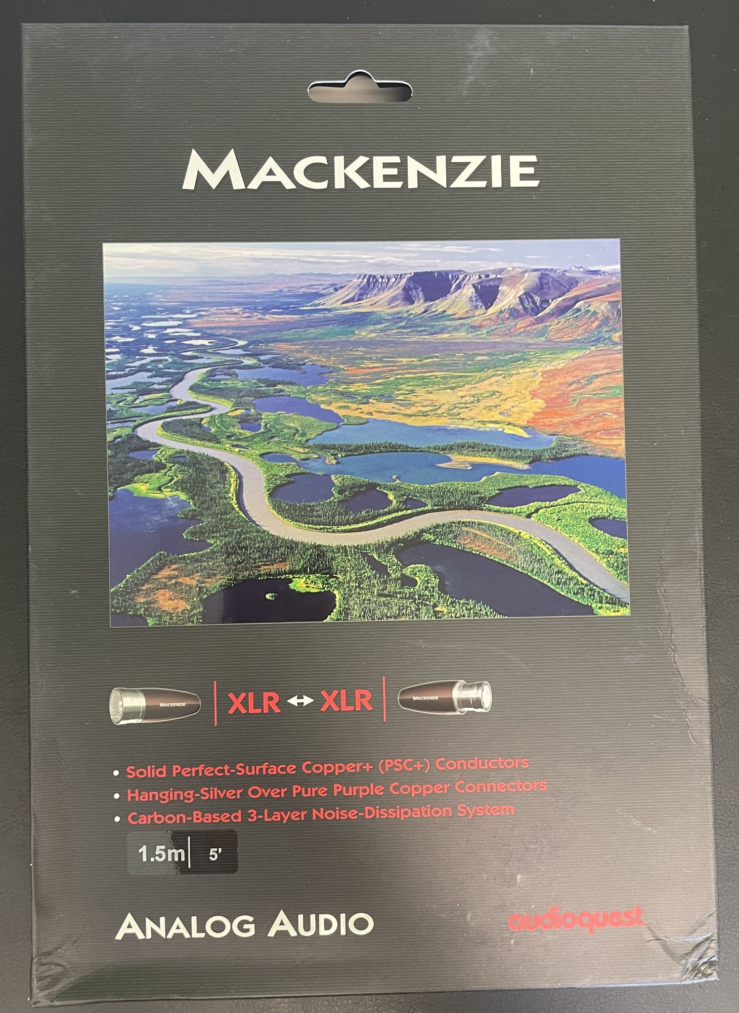 Audioquest Mackenzie XLR Cables. 1.5m. NEW