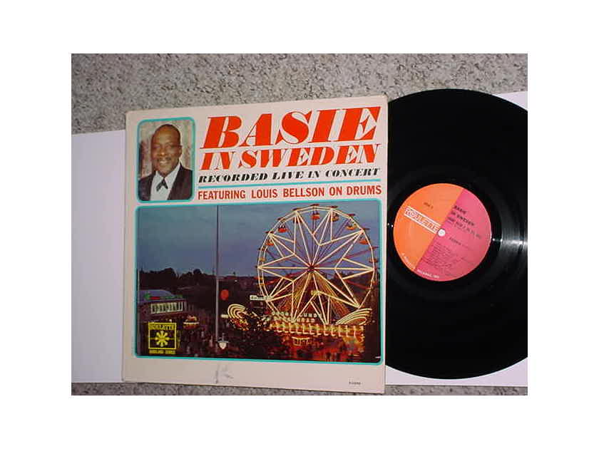 Count Basie in Sweden lp record live in concert featuring Louis Bellson see add