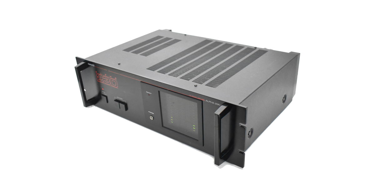 1　M-204　ジャンク AMPLIFIER ALPHA NIKKO POWER