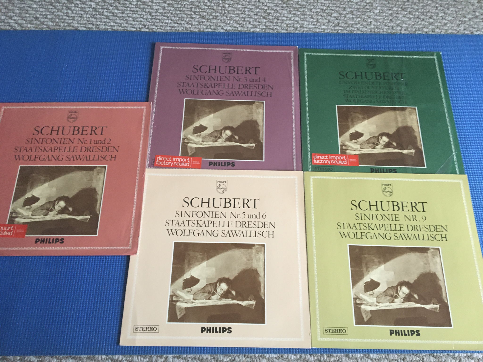 Philips Schubert Wolfgang Sawallisch  Sinfonien lot of ...