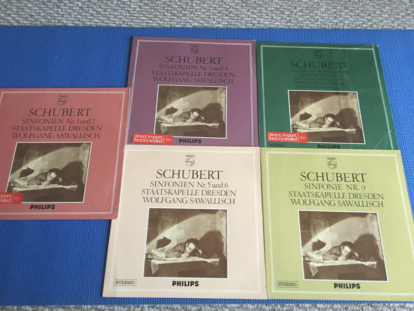 Philips Schubert Wolfgang Sawallisch  Sinfonien lot of 5 Lp records