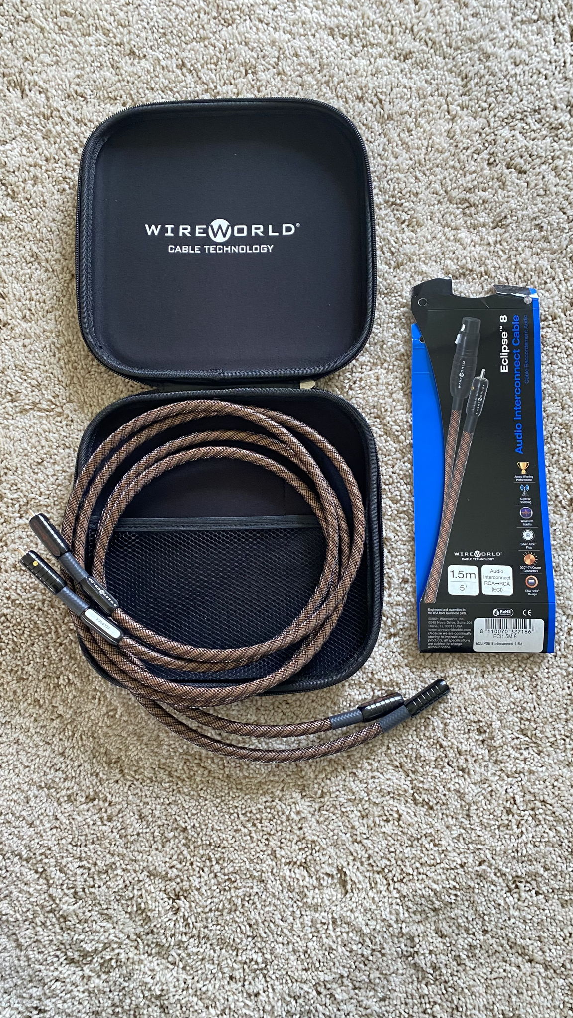 Wireworld Eclipse 8 RCA 1.5m Interconnect