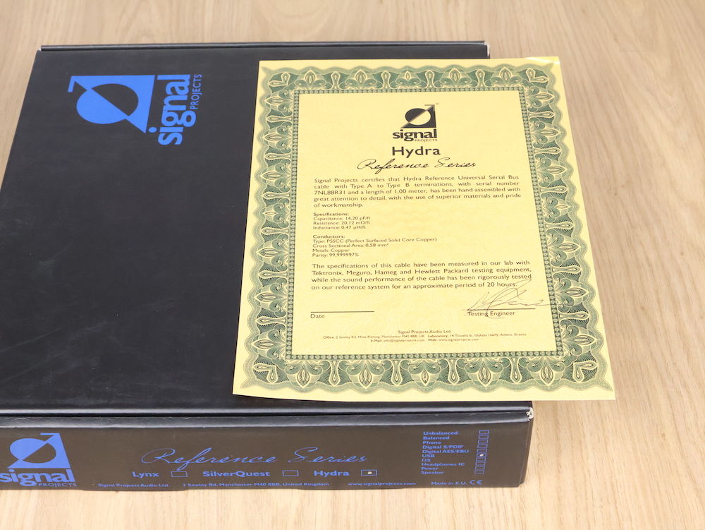Signal Projects Hydra highend digital audio USB cable 1... 4