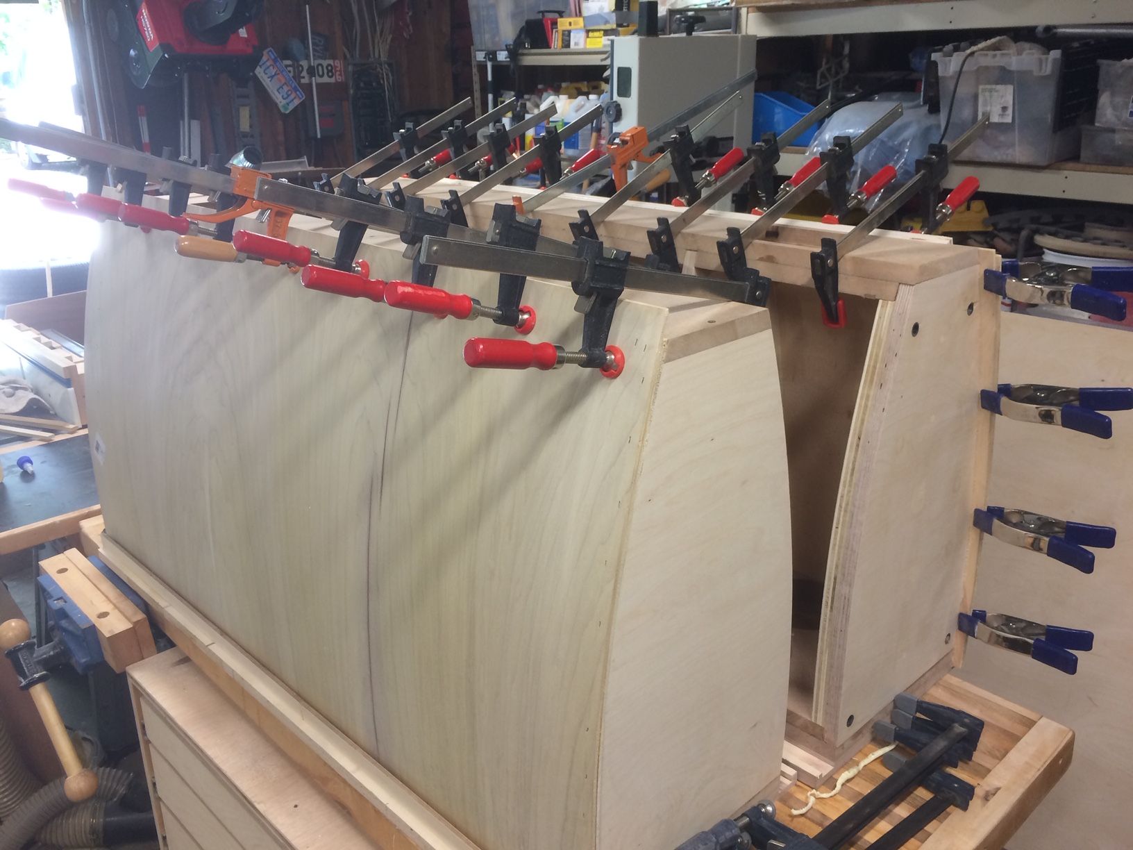 Sides during glue ups