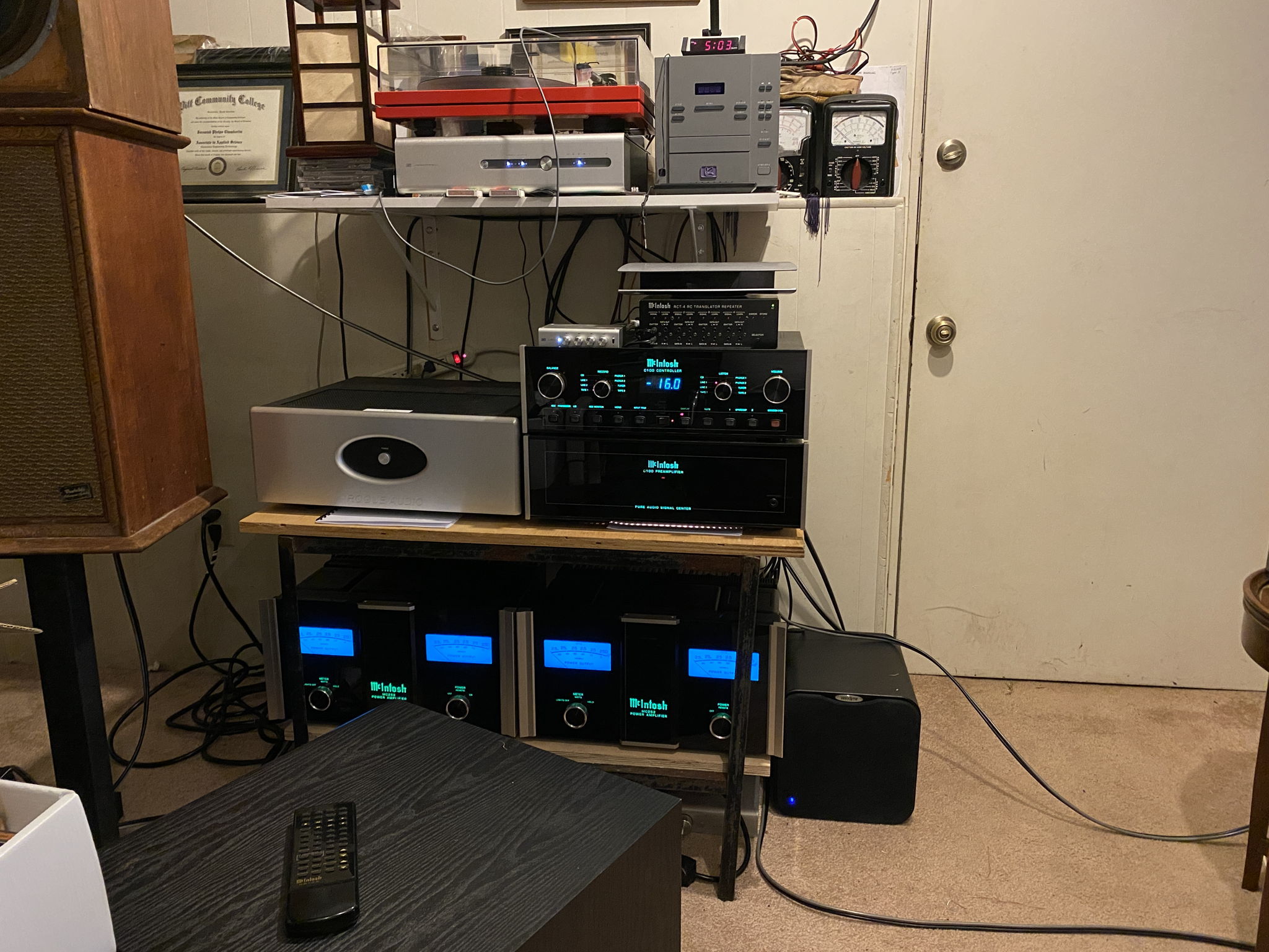 Dual MC-252, Stereo 100, AR-2a(x) + Warfedale W7e
