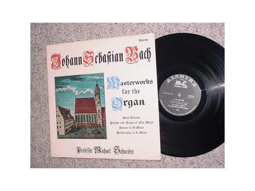 Johann Sebastian Bach lp record masterworks for organ SCHNEIDER