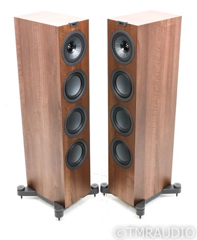 KEF Q550 Floorstanding Speakers; Walnut Pair; Mint (No ...