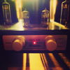 Military Telefunken ecc801s preamp tubes in the middle of my WLM amp.